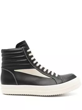 Высокие винтажные кеды Rick Owens DRKSHDW, черный