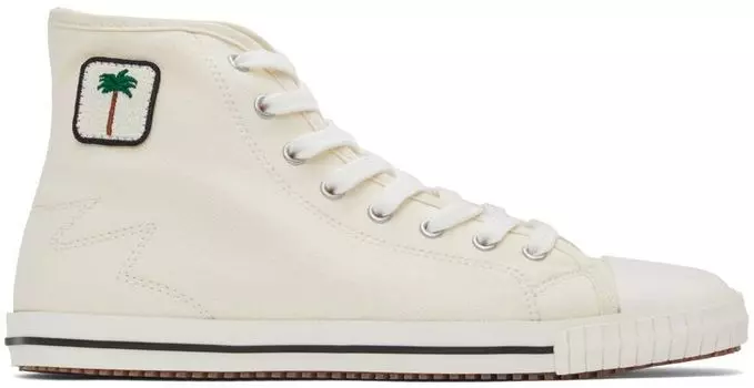 Высокие вулканизированные кроссовки Off-White Palm Angels