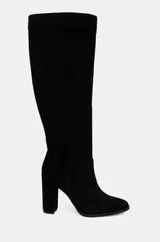 Высокие замшевые сапоги Lauren Ralph Lauren Artizan, черный