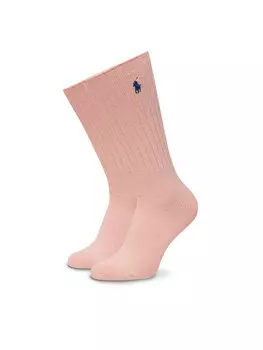Высокие женские носки 449915908045 Polo Ralph Lauren, розовый