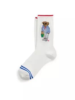Высокие женские носки 455968668001 Polo Ralph Lauren, белый