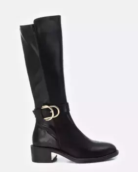 Высокие женские сапоги на молнии Xti, черный