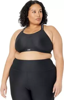 Высокий бюстгальтер Infinity больших размеров Under Armour, цвет Black/Black/White