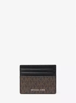 Высокий чехол для визиток с логотипом Greyson Michael Kors Mens, коричневый