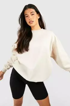 Высокий свитшот оверсайз Boohoo, серый