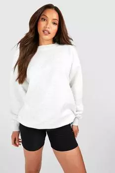 Высокий свитшот оверсайз Boohoo, серый