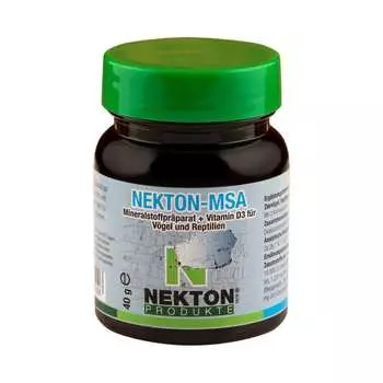 Высокоэффективный минеральный комплекс для домашних птиц, рептилий и амфибий Nekton-MSA, 40 г