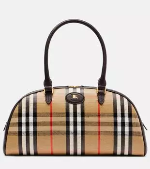 Высокогорный жаккардовый тоут-бэг с покрытием Burberry, песочный