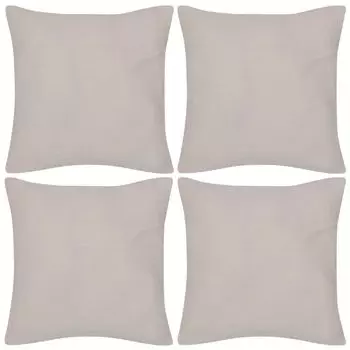 ВЫСОКОКАЧЕСТВЕННЫЕ наволочки классика от производителя бежевый ЛУЧШИЙ дизайнер 4 бежевых наволочки хлопок 50 х 50 см размер изделия 50 х 50 см Sonstige