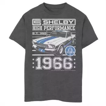 Высококачественная футболка с рисунком винтажного автомобиля Shelby Cobra для мальчиков 8–20 лет Licensed Character