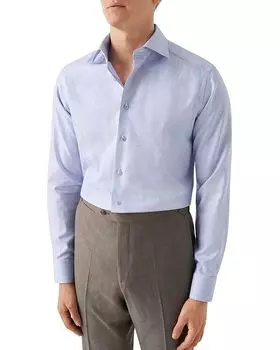 Высококачественная облегающая рубашка Eton, синий