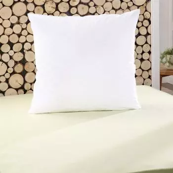 Высококачественная подушка размером 80х80см (наполнитель из синтетического волокна) с чехлом из 100% хлопка, с ощущением пуха - подходит для людей с аллергией на домашнюю пыль Bestlivings