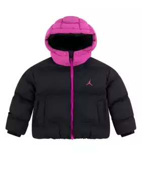 Высококачественная стеганая куртка для девочки Jordan, черный