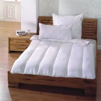 Высококачественное пуховое одеяло 200x200 см с гигиенической функцией Antibacterial Sanitized, стирка при температуре до 95 градусов, подходит для людей с аллергией на домашнюю пыль - Oeko-TEX Bestlivings