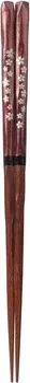 Высококачественные лаковые палочки для еды Wakasa 38682 Kizuri Sakura 8,3 дюйма (21 см) Ishida, Red
