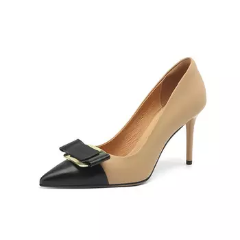 Высококачественные туфли ручной работы на высоком каблуке для женщин Catlv1=Shoes, цвет Apricot