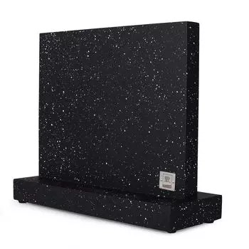 Высококачественный двухсторонний магнитный блок ножей Zayiko, вмещающий до 12 ножей. Дерево с покрытием под черный мрамор