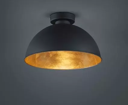 Высококачественный потолочный светильник круглой формы. Reality Leuchten, черный
