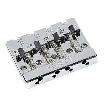 Высокомассивный 4-струнный басовый бридж Fender Badass Style 0994407000 Badass Style High Mass Bass Bridge IV 0994407000