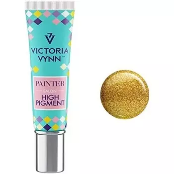 Высокопигментированный УФ-лак для маникюра и дизайна ногтей 7 мл HP02 Gold Victoria Vynn