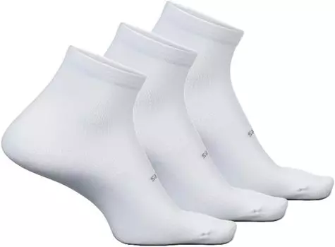 Высокопроизводительный сверхлегкий комплект из 3 пар четверти Feetures, белый