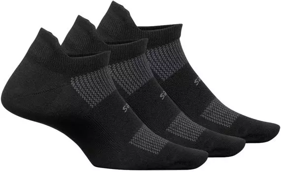 Высокопроизводительный сверхлегкий пакет из 3 пар вкладок для показа без показа Feetures, черный