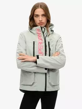 Высокотехнологичная куртка-ветровка с капюшоном Superdry, цвет Puritan Grey