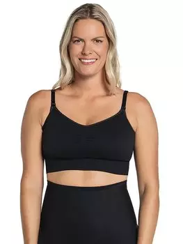 Высокотехнологичный бюстгальтер для кормления с чашечками на клипсе Leonisa Shapewear, черный