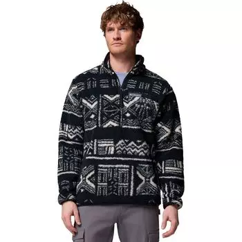 Высоковорсовый полузастегивающийся джемпер Rugged ridge Columbia, черный