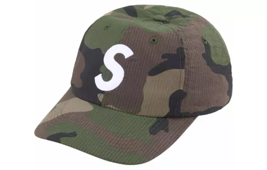 Кепка Supreme Seersucker S Logo, камуфляжный