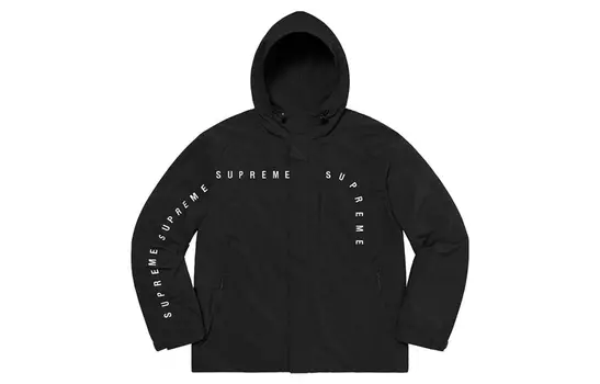 Куртка Supreme Curve Logos Ripstop, черный