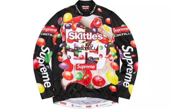Куртка Supreme x Skittles x Castelli, красный
