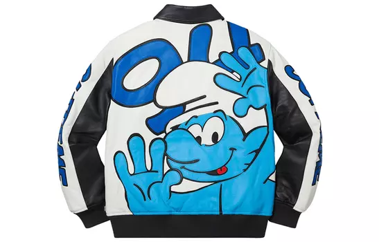 Куртка Supreme x Smurfs, черный / белый