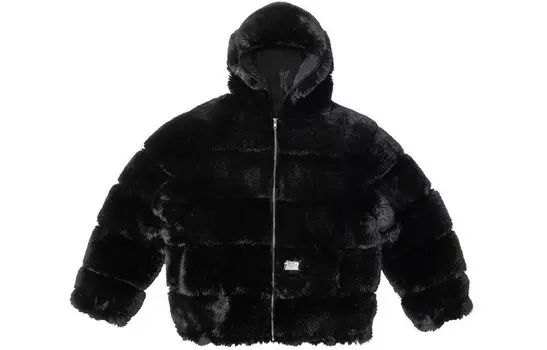 Куртка Supreme Wtaps Faux Fur, черный
