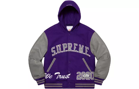 Куртка Supreme King Hooded, белый / красный