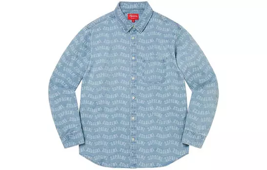 Рубашка мужская Supreme, синий
