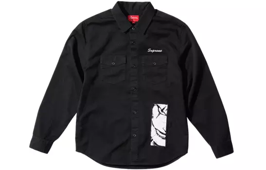 Высшая рубашка унисекс Supreme, цвет Black