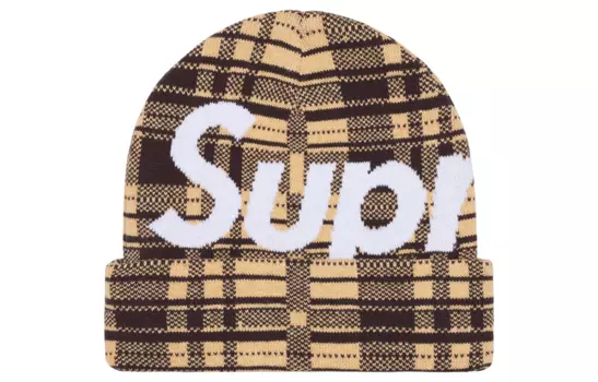 Шапка Supreme Big Logo, светло-коричневый
