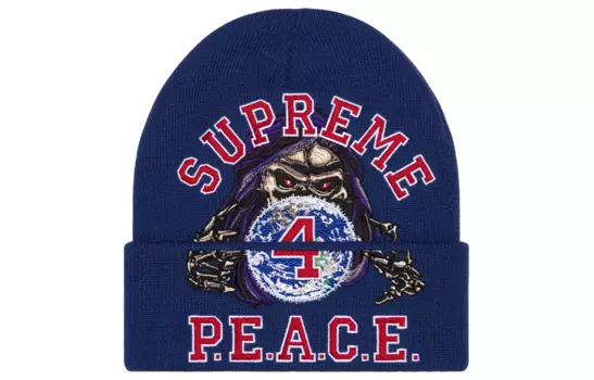 Шапка Supreme Peace Embroidered, синий