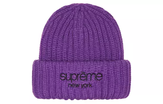 Шапка Supreme Classic Logo, фиолетовый