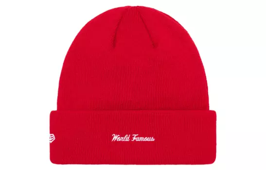 Шапка Supreme New Era, красный