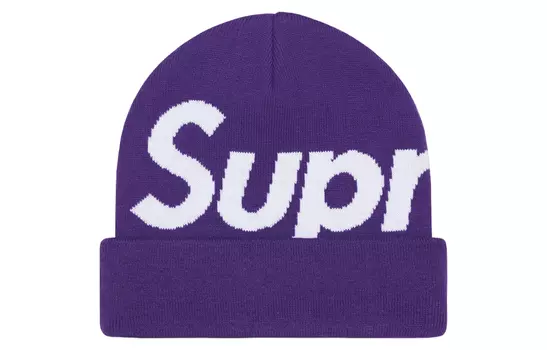 Шапка Supreme Big Logo, фиолетовый