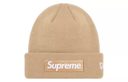 Шапка Supreme New Era, бежевый