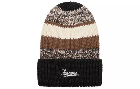 Шапка Supreme Mixed Stripe, черный