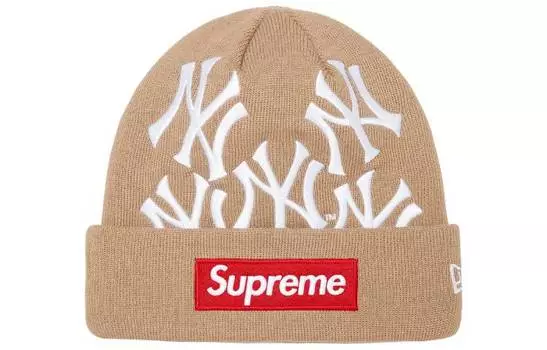 Шапка Supreme New York Yankees, розовый