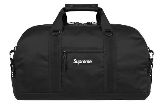 Сумка дорожная Supreme с логотипом, черный