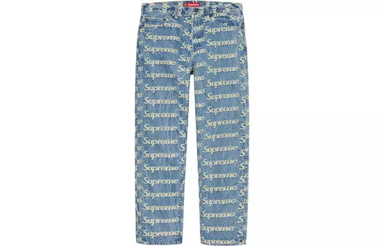 Джинсы Supreme Frayed Logos, черный