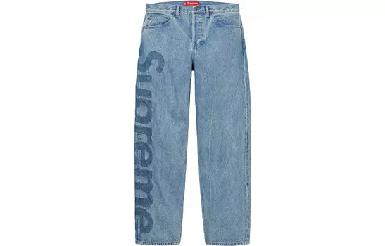 Джинсы мужские Supreme Inset Logo, синий