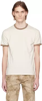 Выстиранная футболка Ringer Off-White John Elliott