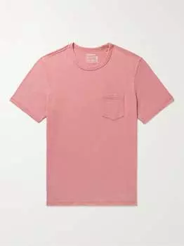 Выстиранная на солнце футболка из органического хлопкового джерси FAHERTY, розовый